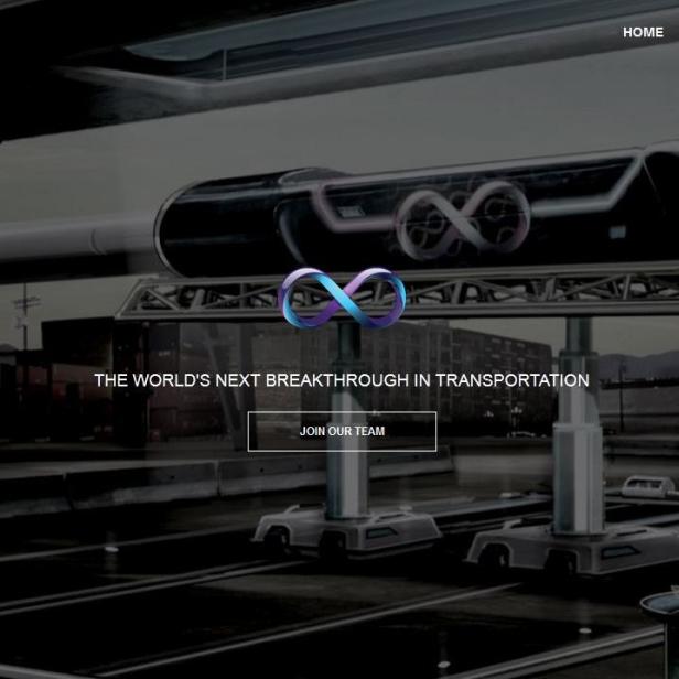 Webseite von Hyperloop Industries