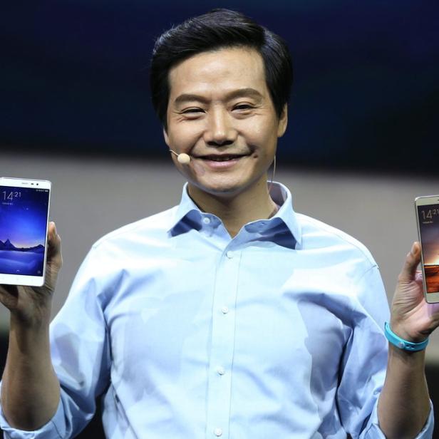 Lei Jun, CEO von Xiaomi, bei einer Produktvorstellung im November 2015