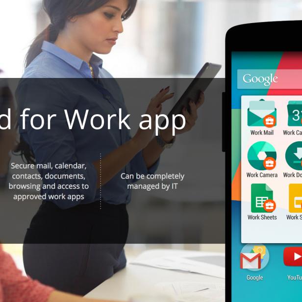 Mit Android for Work will sich Google einen Platz in der Arbeitswelt sichern