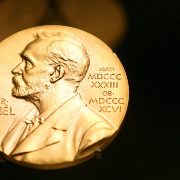 Die Medaille mit dem Konterfei von Alfred Nobel