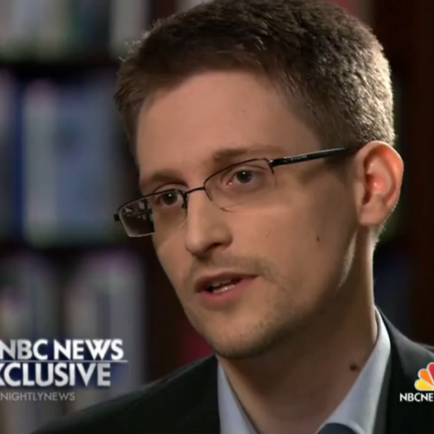 Edward Snowden während eines Interviews mit NBC News.