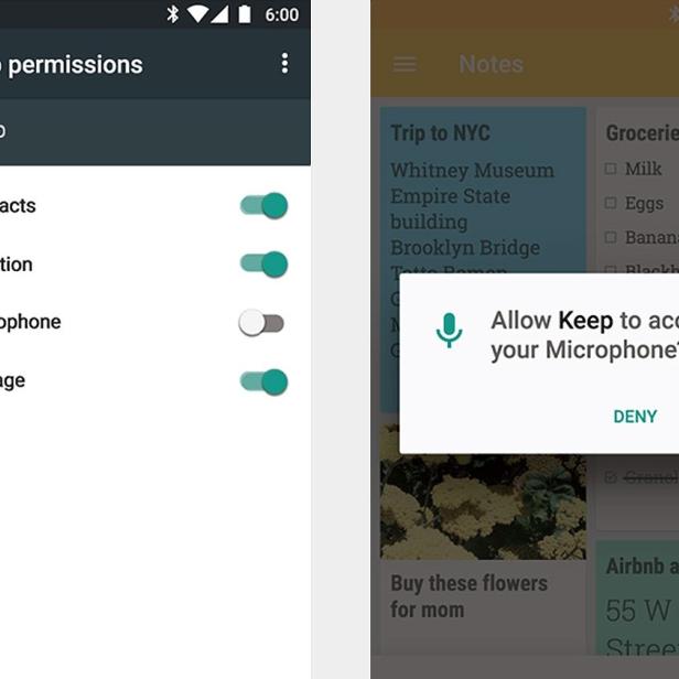 In Android 6.0 Marshmallow soll man verschiedene App-Berechtigungen einzeln steuern können