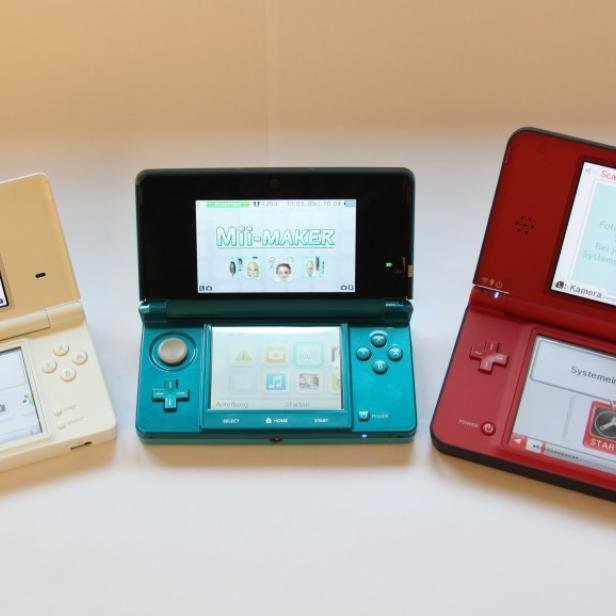 Familienporträt: Der DSi, 3DS und DSi XL