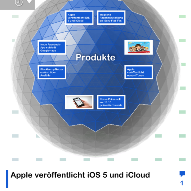 Der &quot;Grid-Ball&quot; ist auch in der iPhone-App das Markenzeichen, er wurde aber übersichtlicher gemacht