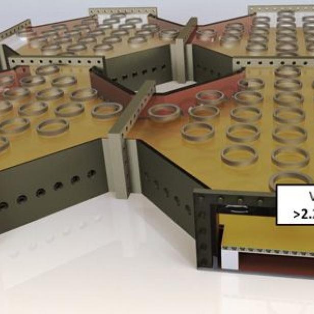 Konzept für die Vakuumkammern des Quantencomputers