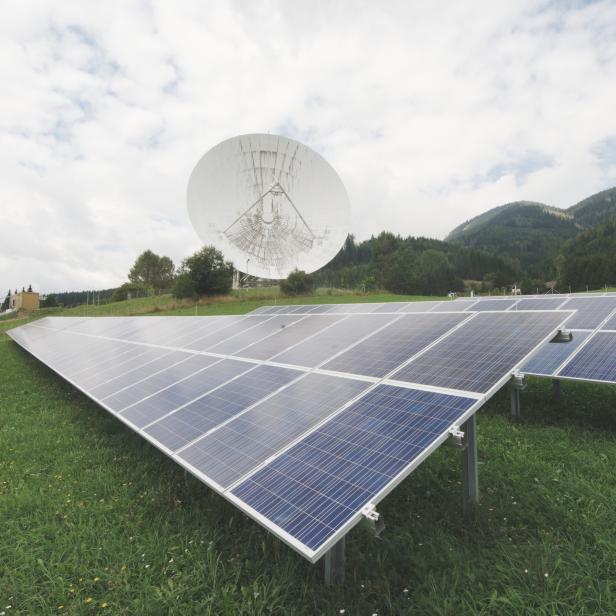 A1 betreibt eigene Photovoltaikanlagen, wie hier in Aflenz