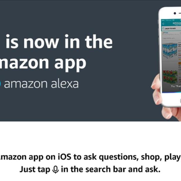 Amazon Alexa ist künftig auch in der iPhone-App des Online-Händlers zuhause