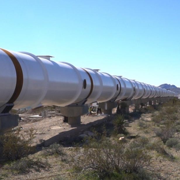 Die Hyperloop-Teststrecke ist etwa 30 Autominuten entfernt von Las Vegas