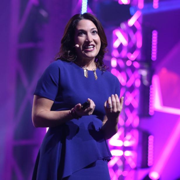 Randi Zuckerberg beim 4GameChangers Festival in Wien.