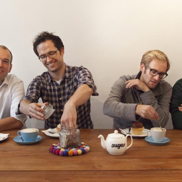 Die Gründer des Wiener Diabetes-Start-ups mySugr, Frank Westermann, Gerald Stangl, Fredrik Debong und Michael Forisch (v.li.)