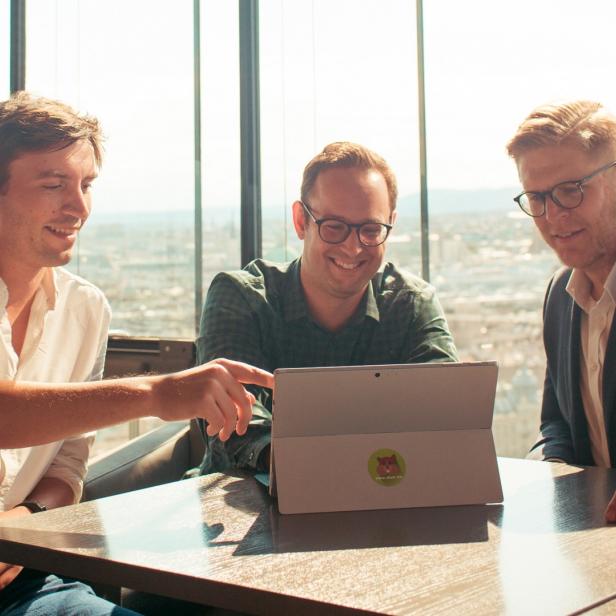 Die Store.me-Gründer: Ferdi Dietrich (CMO), Christoph Sandraschitz (CTO) und Johannes Braith (CEO)