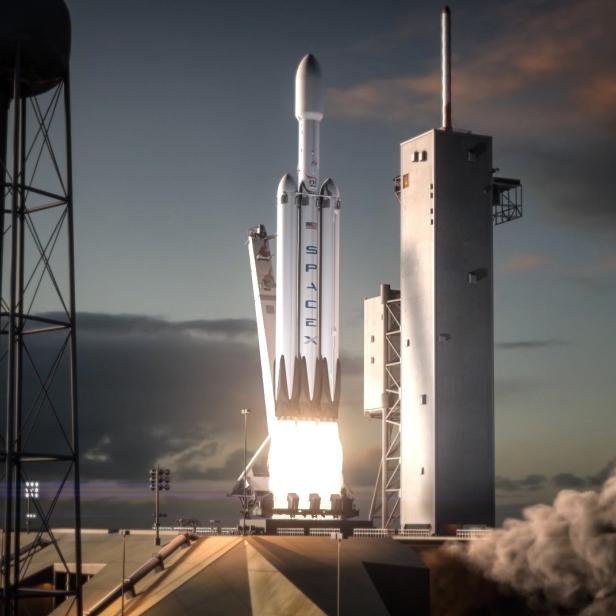 So stellt sich SpaceX den Start der Riesenrakete vor