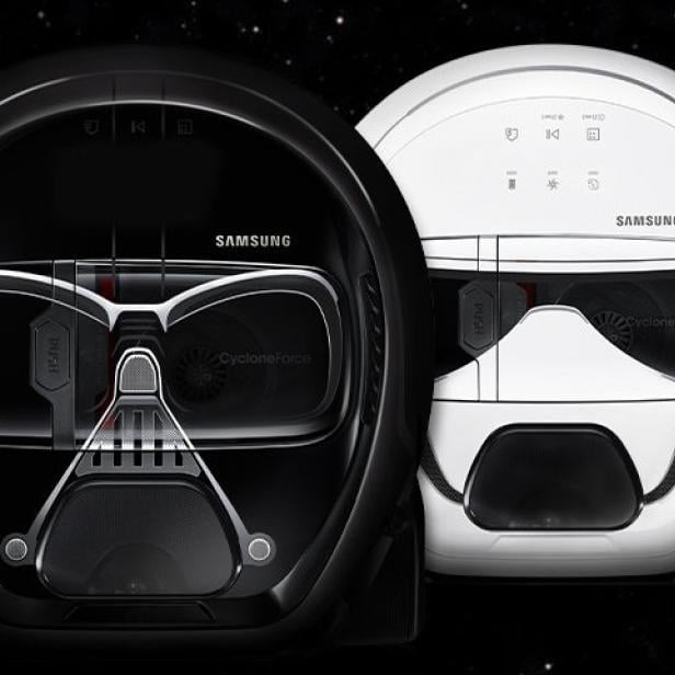 Staubsaugroboter im Star-Wars-Design