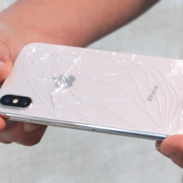 Kaputte Rückseite des iPhone X