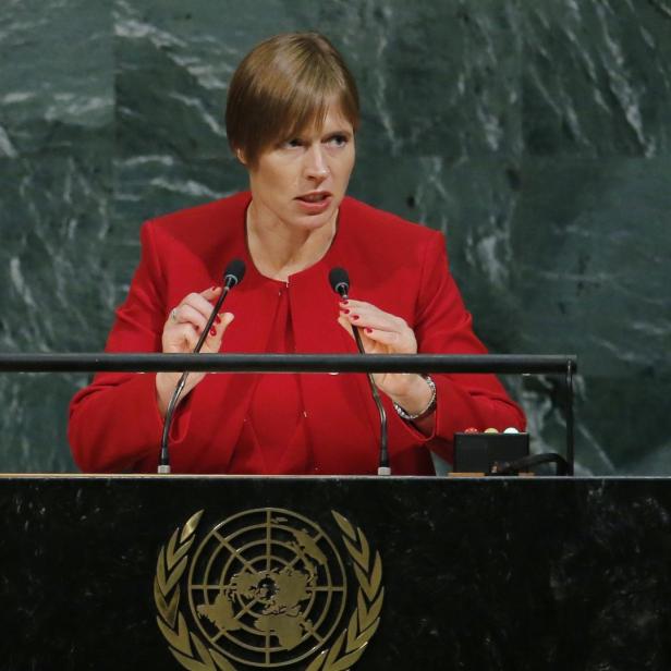 Die estische Präsidentin Kersti Kaljulaid beruft den nationalen Sicherheitrat ein.