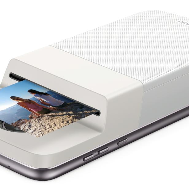 Der Polaroid Insta-Share Printer für Motorola Z Smartphones