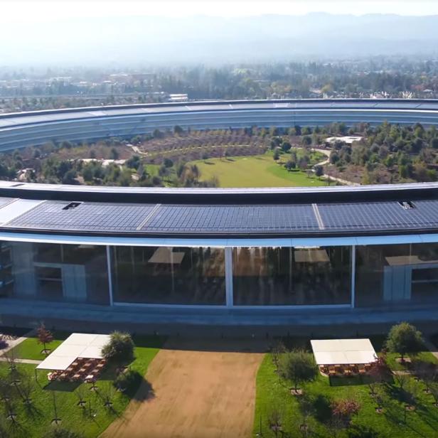 Der Apple Park in einem neuen Drohnen-Video