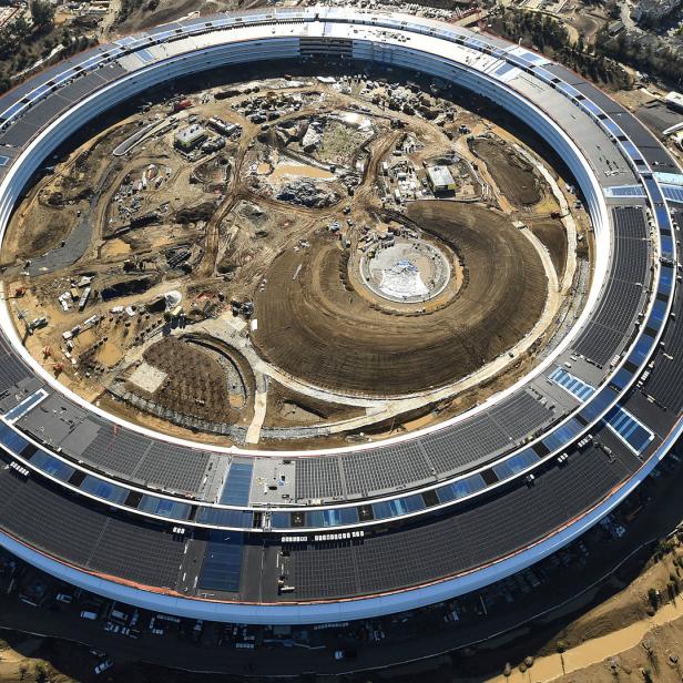 Baustelle für Apple Campus 2 in Cupertino, Kalifornien