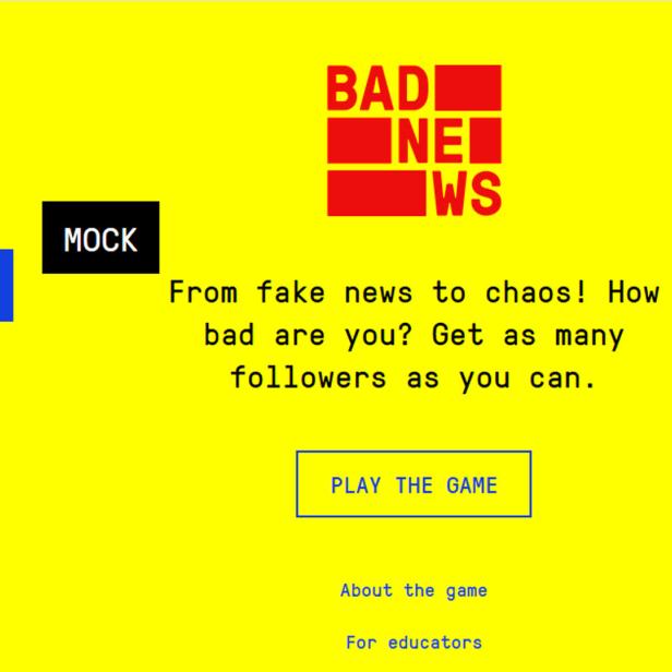 Das Online-Spiel Get Bad News will die Taktiken von Fake-News-Produzenten aufdecken