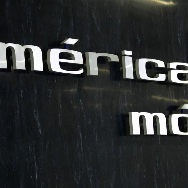 File photo of the logo of America Movil at the company's corporate offices in Mexico City