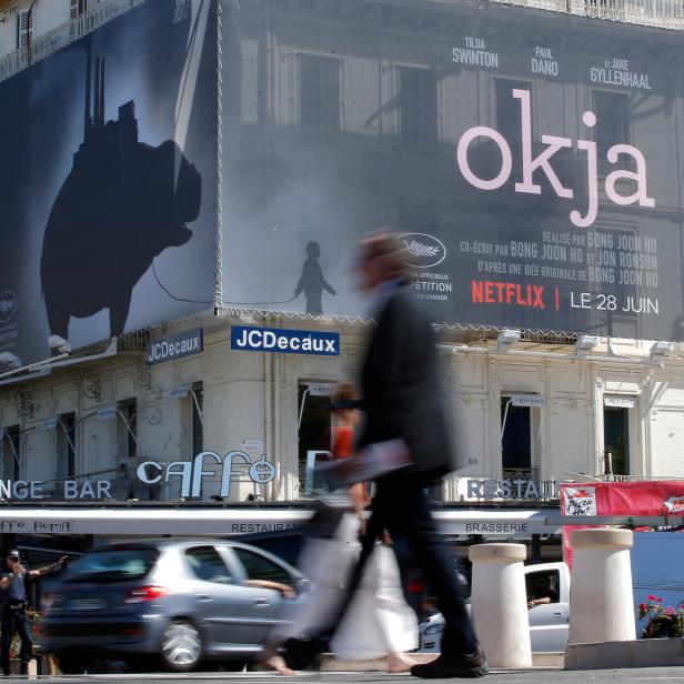 70th Cannes Film Festival - Poster for the film Okja in competition