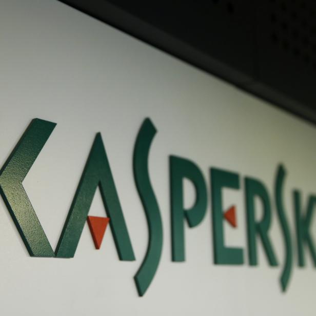 FILE PHOTO - The logo of Russia's Kaspersky Lab is displayed at the company's office in Moscow, Russia