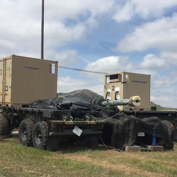 Die 10MJ Railgun ist ein Prototyp von General Atomics