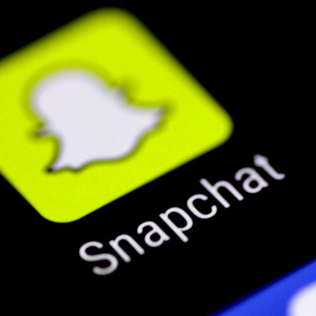 FILE PHOTO: The Snapchat messaging application is seen on a phone screen