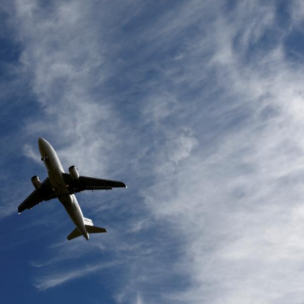 An Air France Airbus A319 aircraft lands at the Charles de Gaulle International Airport in Roissy, near Paris