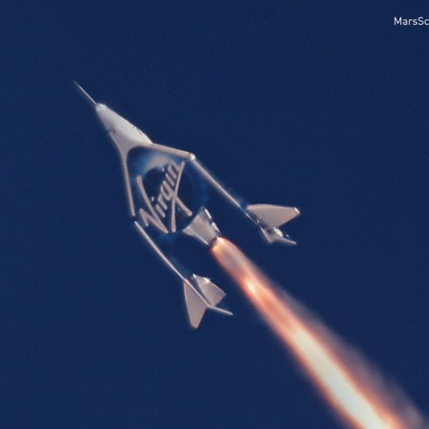 die VSS Unity bei einem Testflug