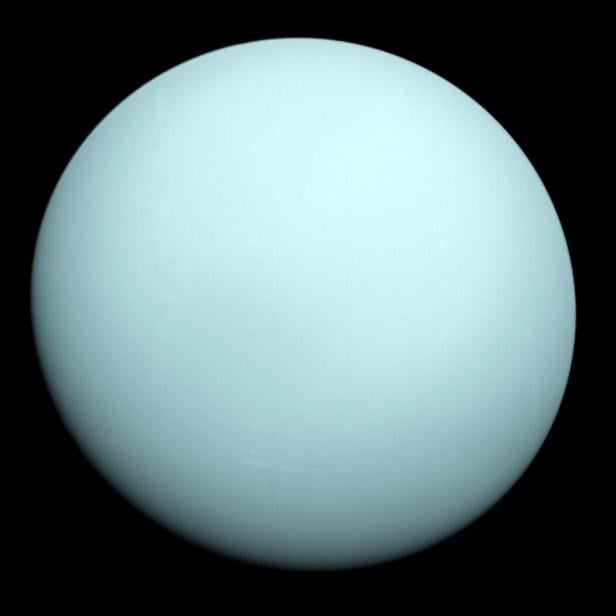 Aufnahme des Uranus von der Raumsonde Voyager 2