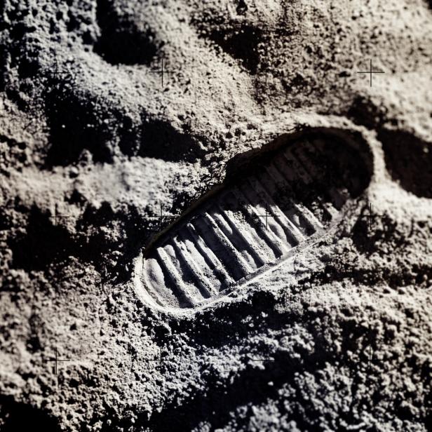 Footprint on Moon