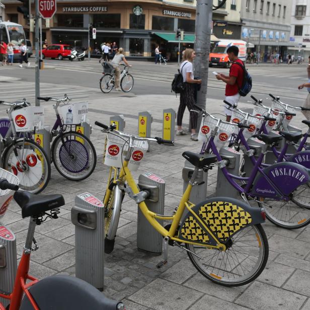 Citybike bietet in Wien 1500 Räder an 121 Stationen an