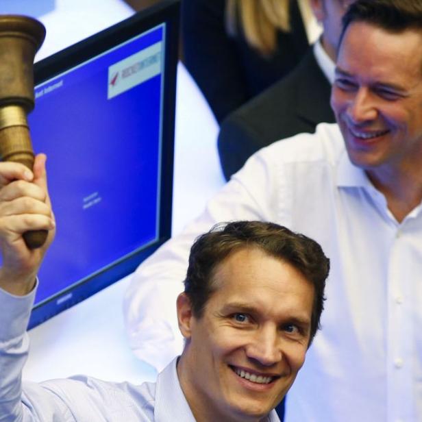 Oliver Samwer, der CEO von Rocket Internet, läutete den Börsengang an der Frankfurter Börse ein