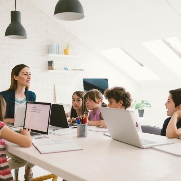 Kids Coding In School