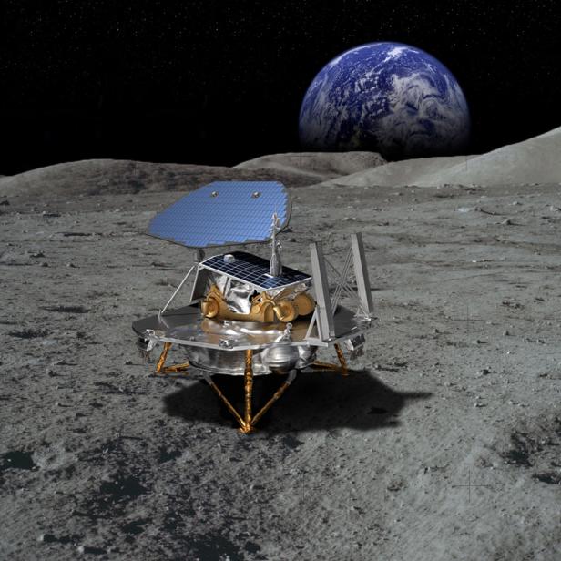 Das Mond-Lander-Konzept von Lockheed