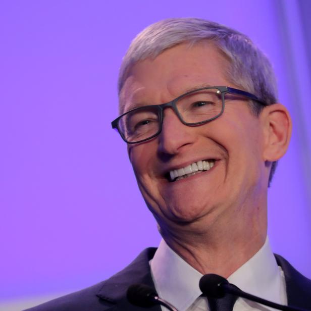 Apple CEO Tim Cook speaks at Anti-Defamation League's "Never is Now" summit in New York