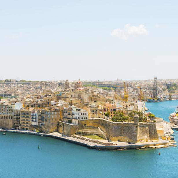 Fortress City Senglea from Valetta, Malta