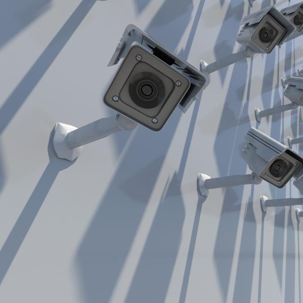 security camera 3d render.