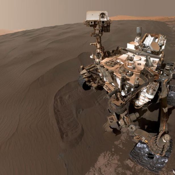 Ein Selfie des Mars-Rovers Curiosity