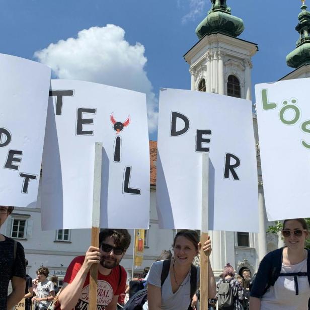 Klimaprotest in Graz