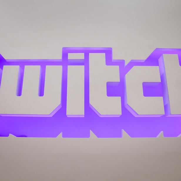 The twitch logo is seen at the offices of Twitch Interactive Inc, a social video platform and gaming community owned by Amazon, in San Francisco, California