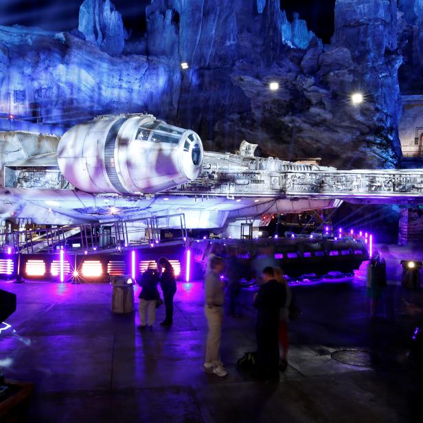 Guests explore "Star Wars: Galaxy's Edge" at Disneyland Park in Anaheim