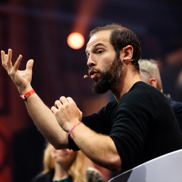 Aza Raskin beim Pioneers Festival 2019