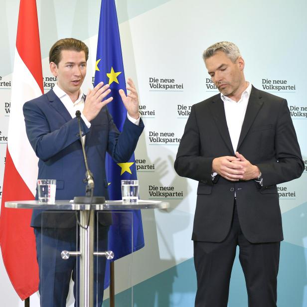 WIEN: PK "FÄLSCHUNGSSKANDAL": KURZ / NEHAMMER