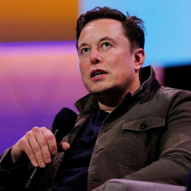 SpaceX owner and Tesla CEO Elon Musk speaks during a conversation with legendary game designer Todd Howard at the E3 gaming convention in Los Angeles