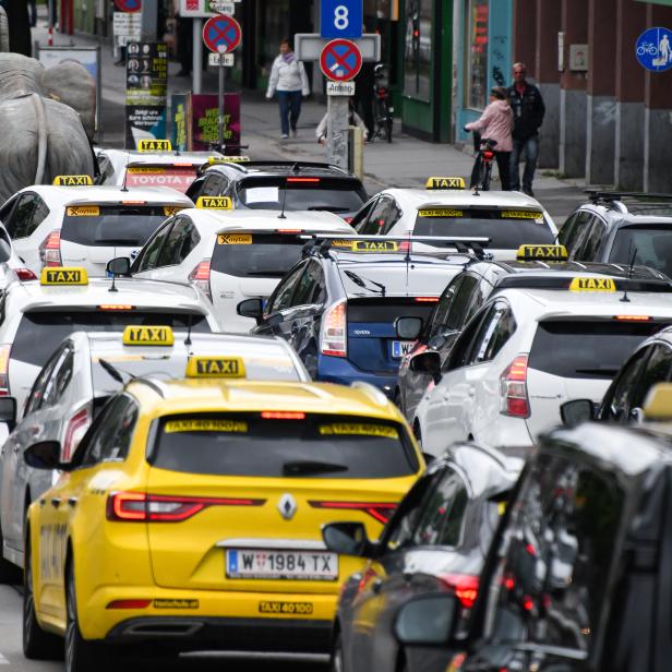 TAXI-DEMO IN WIEN