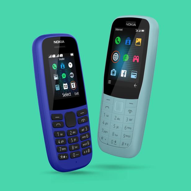 Nokia 220 4G (links) und Nokia 105 von HMD Global