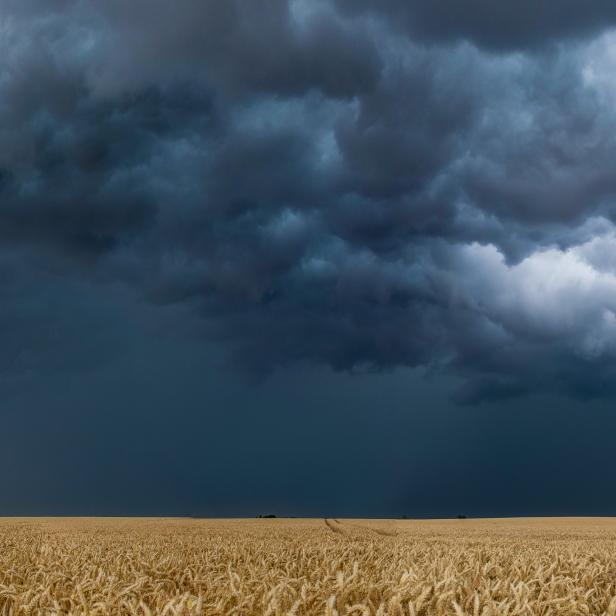 Unwetterfront bei Großenhain