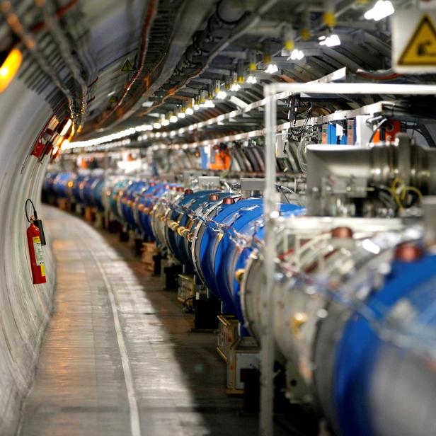 Gesamtansicht des LHC am CERN.
